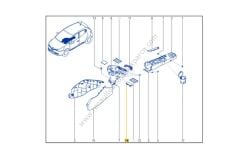 Vites Konsol (Aksesuar Prizi ) Kapağı Renault Clio 4