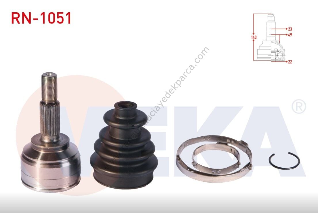 Aks Kafası Dış Renault Clio 4 Symbol Dacia Sandero 2