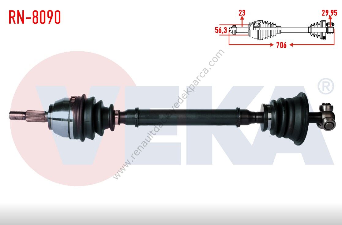 Sol Ön Aks Renault Laguna 8200031134