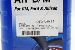 Direksiyon Yağı Atf 1 Litre Mobil ATF 320 D/M