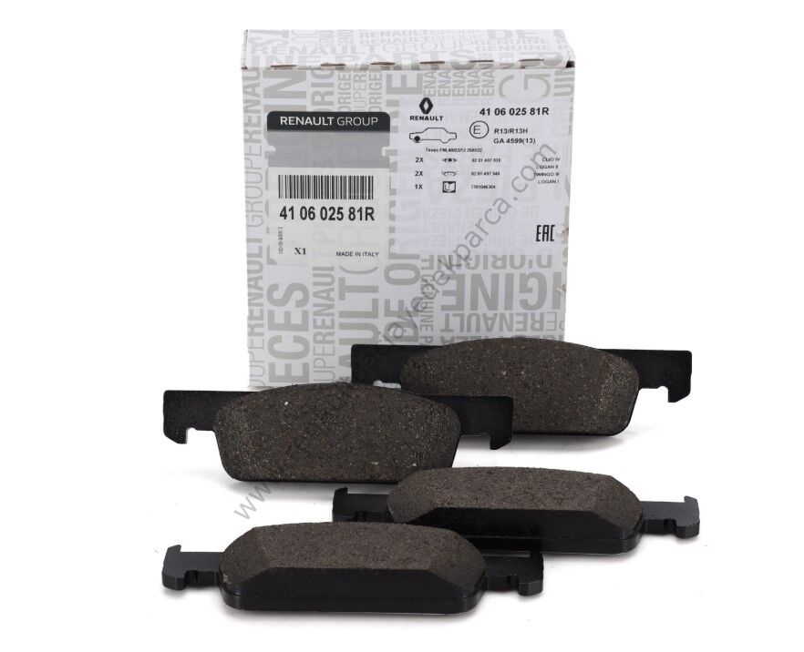 Clio 4 Symbol Ön Fren Balatası 410602581R Orijinal Mais