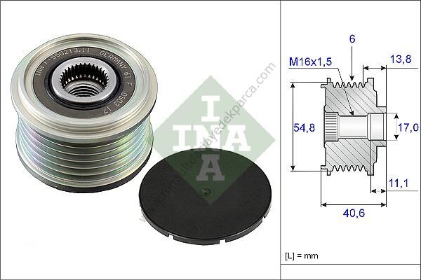 Alternatör Kasnağı Clio 3 Modus Kangoo-535010210