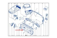 Renault Duster Arka Tampon Gri Kaplama 850B24559R