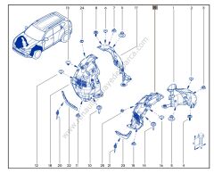 Ön Çamurluk Davlumbazı Sol Renault Duster 638450910R