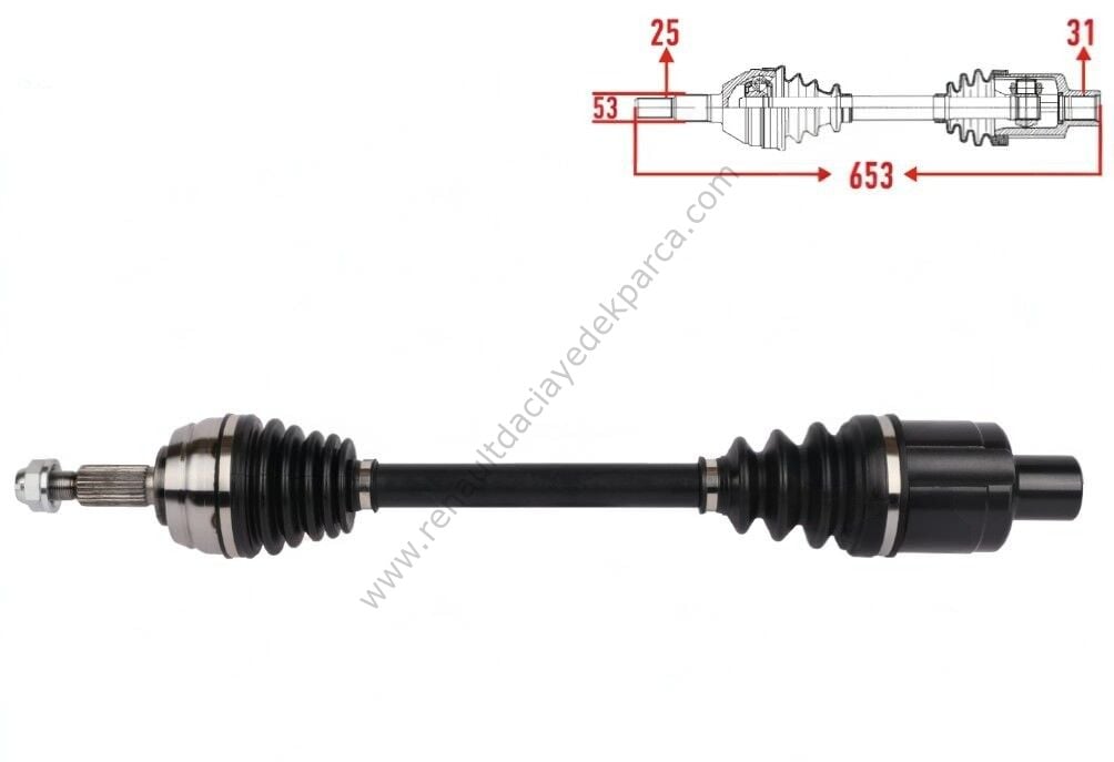 Duster 2 Sağ Aks Dizel 4x4 391008653R