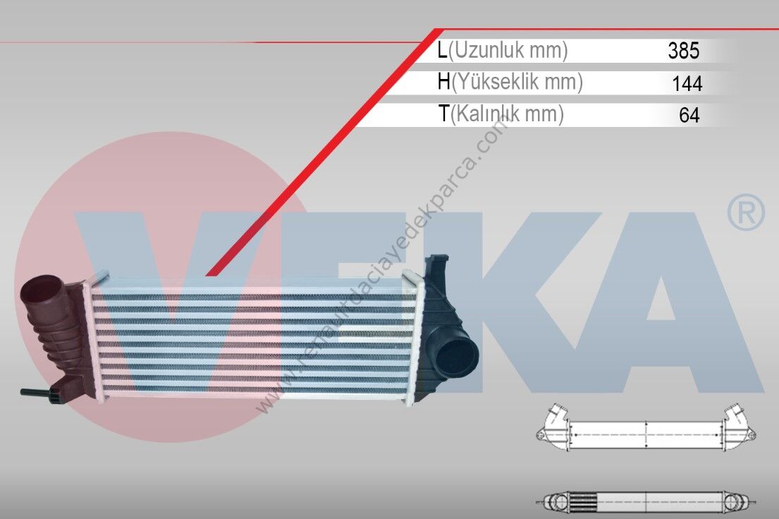 Turbo Radyatörü Renault Kangoo-Mercedes Citan