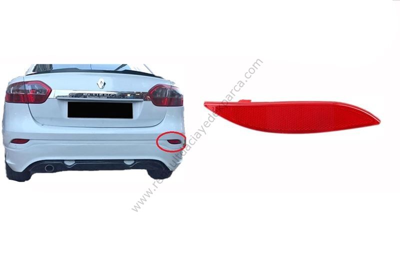 Arka Tampon Reflektörü Fluence Sağ 265600004R