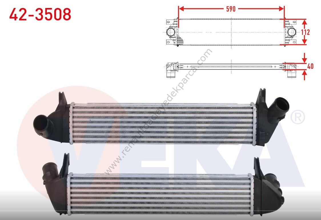Turbo Radyatörü Dacia Logan Duster Sandero