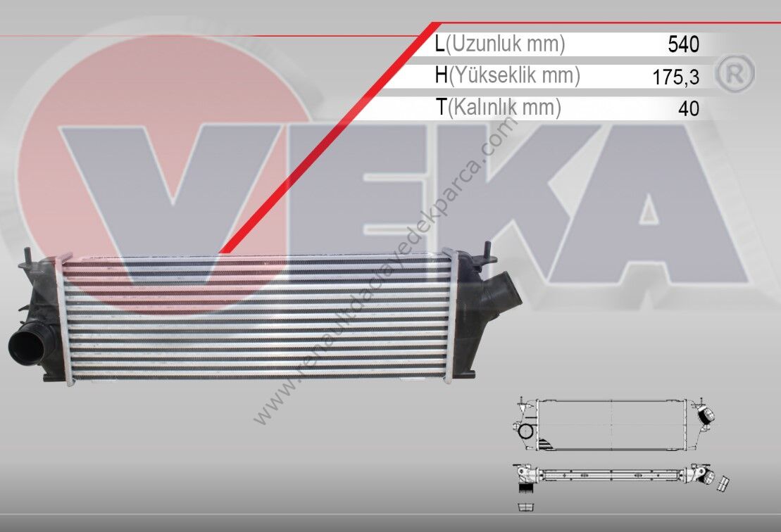 Renault Trafic 2 Turbo Radyatörü 8200411160