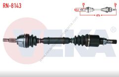 Renault Scenic 2 Sol Ön Aks Komple