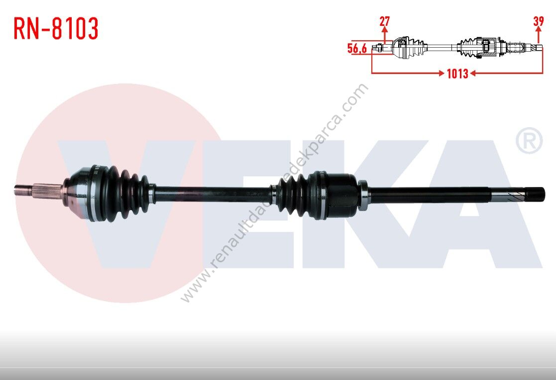 Sağ Aks Renault Trafic M9r Motor 8200452268