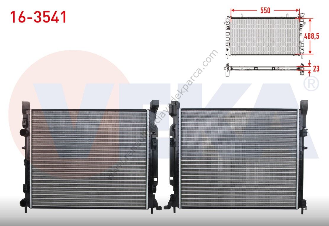 Motor Su Radyatörü Renault Kangoo 3