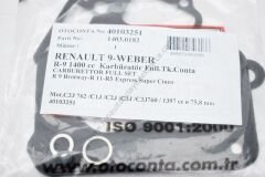 Renault 9 Karbüratör Contası Takım
