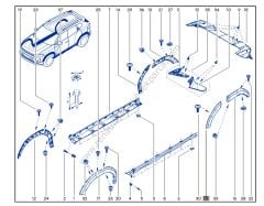 Renault Duster Sol Arka Önü Dodik 767J93965R