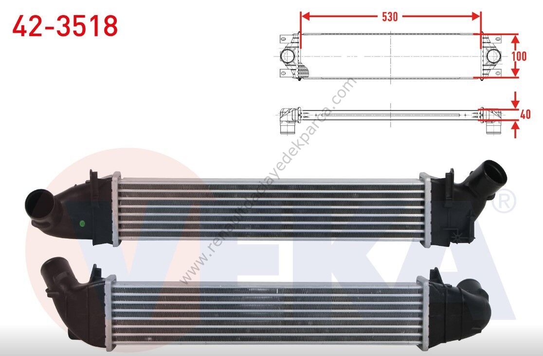 Dacia Logan Turbo Radyatörü İntercooler 6001548727