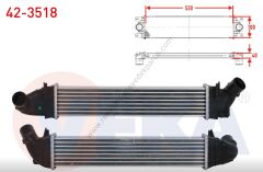 Dacia Logan Turbo Radyatörü İntercooler 6001548727