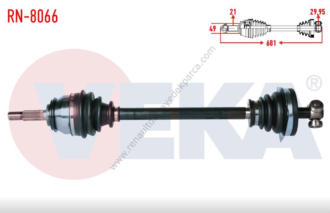 Dacia Logan Sol Ön Aks Komple 1.6 Benzinli