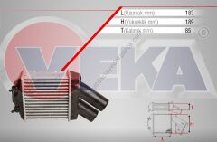 Megane Turbo Radyatörü 1.9 Dizel 1997-2003