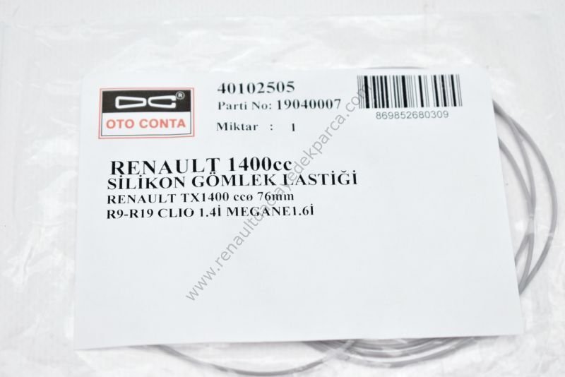 Gömlek Lastiği  Renault 9 12 1400 Motor
