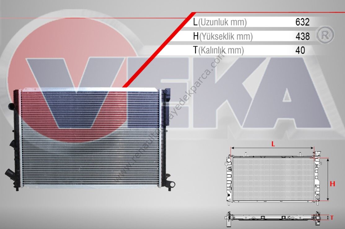 Motor Su Radyatörü Renault Laguna 7701044076