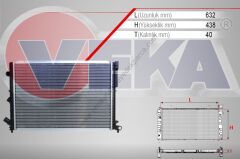 Motor Su Radyatörü Renault Laguna 7701044076