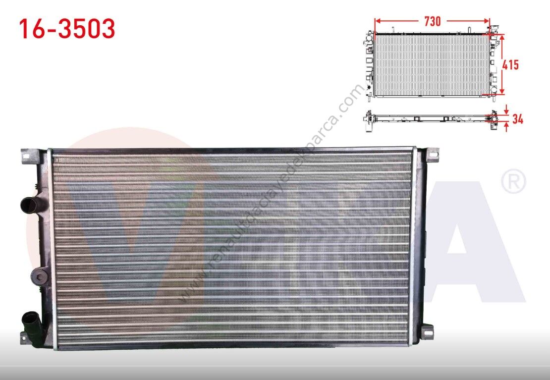 Renault Master 2 Su Radyatörü Klimasız