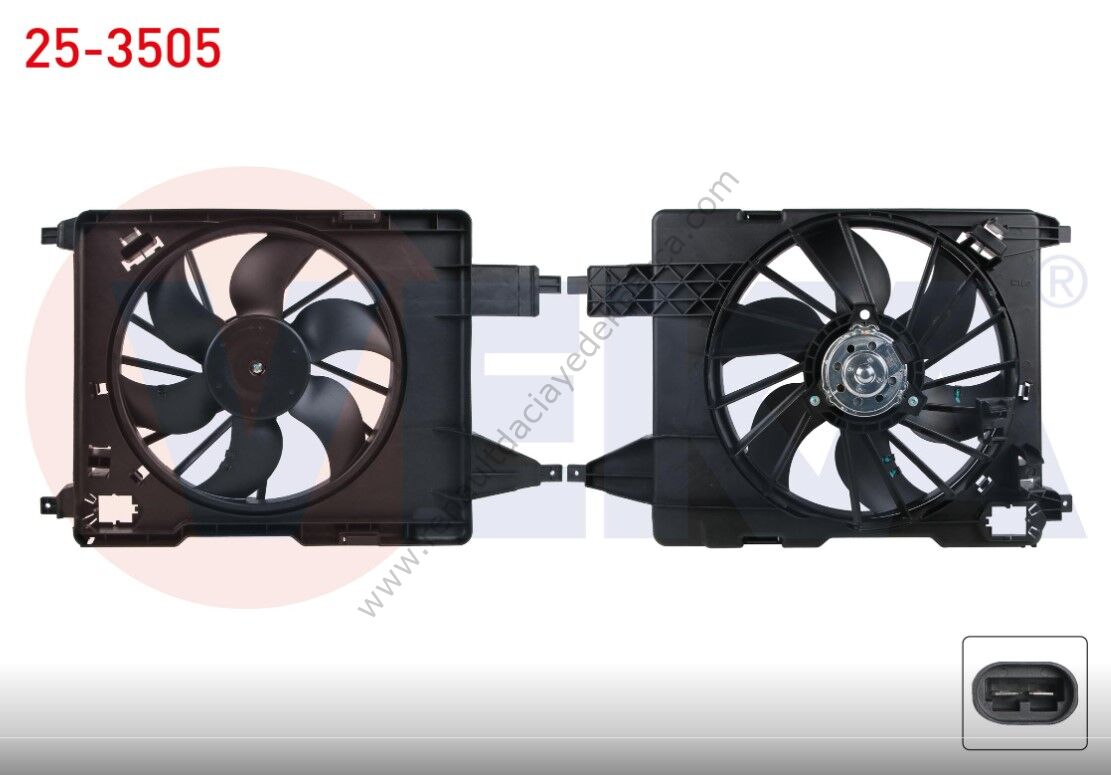 Renault Megane 2 Fan Motoru Komple Davlumbazlı