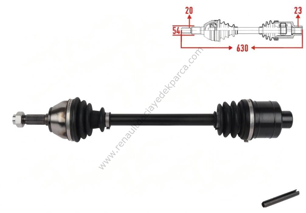 Dacia Pıck Up Aks 6001544964