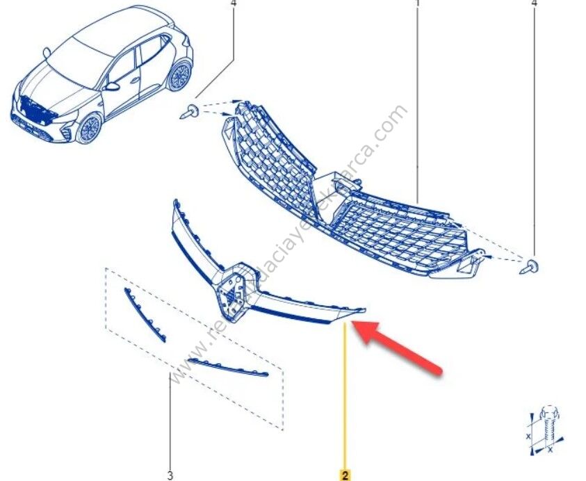Ön Panjur Clio 5,5 Makyajlı Kasa