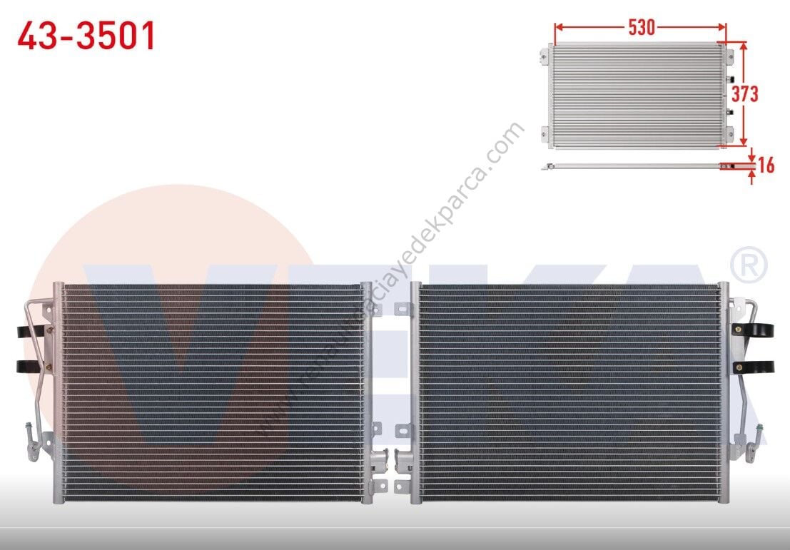 Renault Clio Kangoo Klima Radyatörü