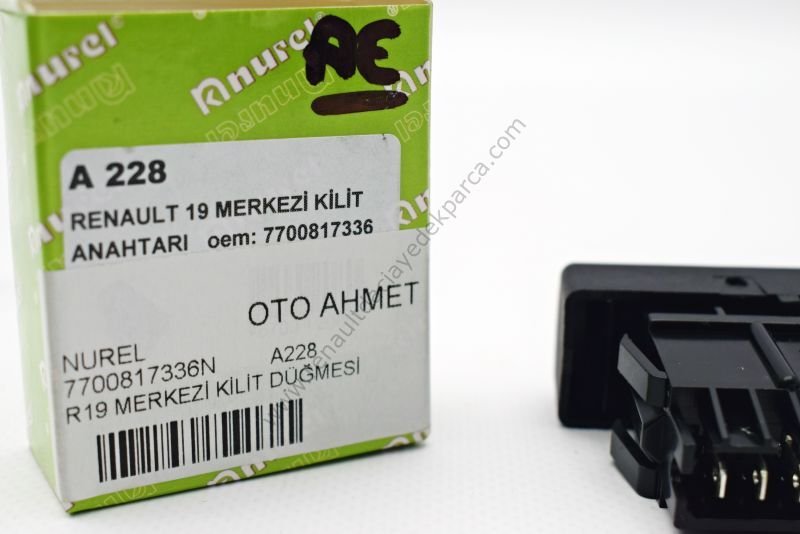 Renault 19 Europa Merkezi Kilit Düğmesi