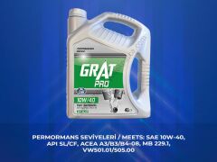 Motor Yağı Grat Marka 4 Litre 10w40