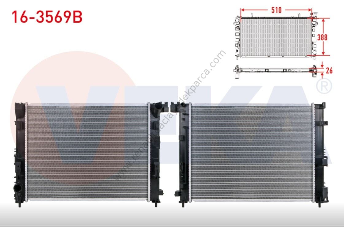 Renault Clio 5 Su Radyatörü 214106666R