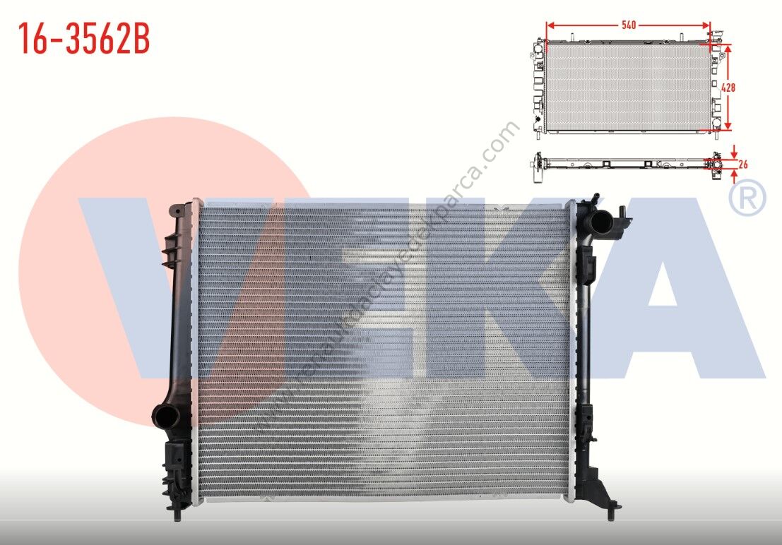 Renault Megane 4 Motor Su Radyatörü (Brazing)