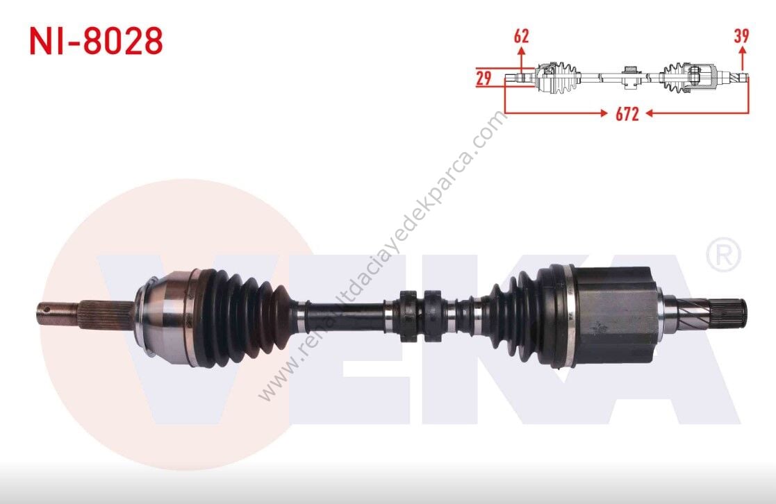 Nissan Qashqai Sol Ön Aks