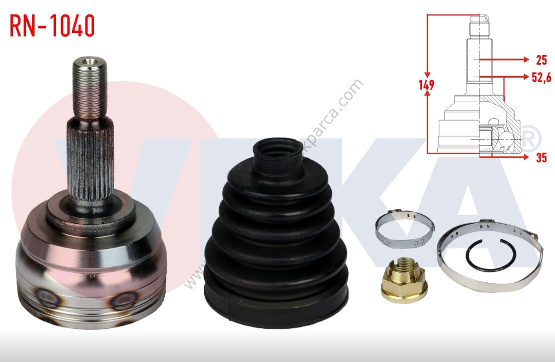 Dacia Duster Aks Kafası Dış 4x2