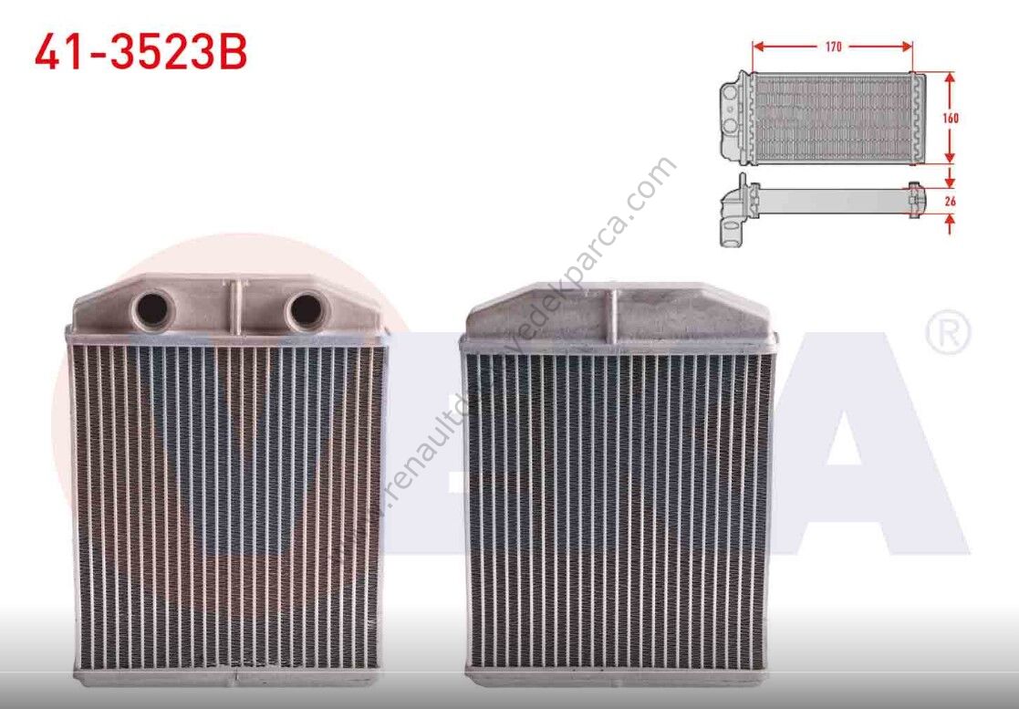 Kalorifer Radyatörü Renault Clio 4 Brazing