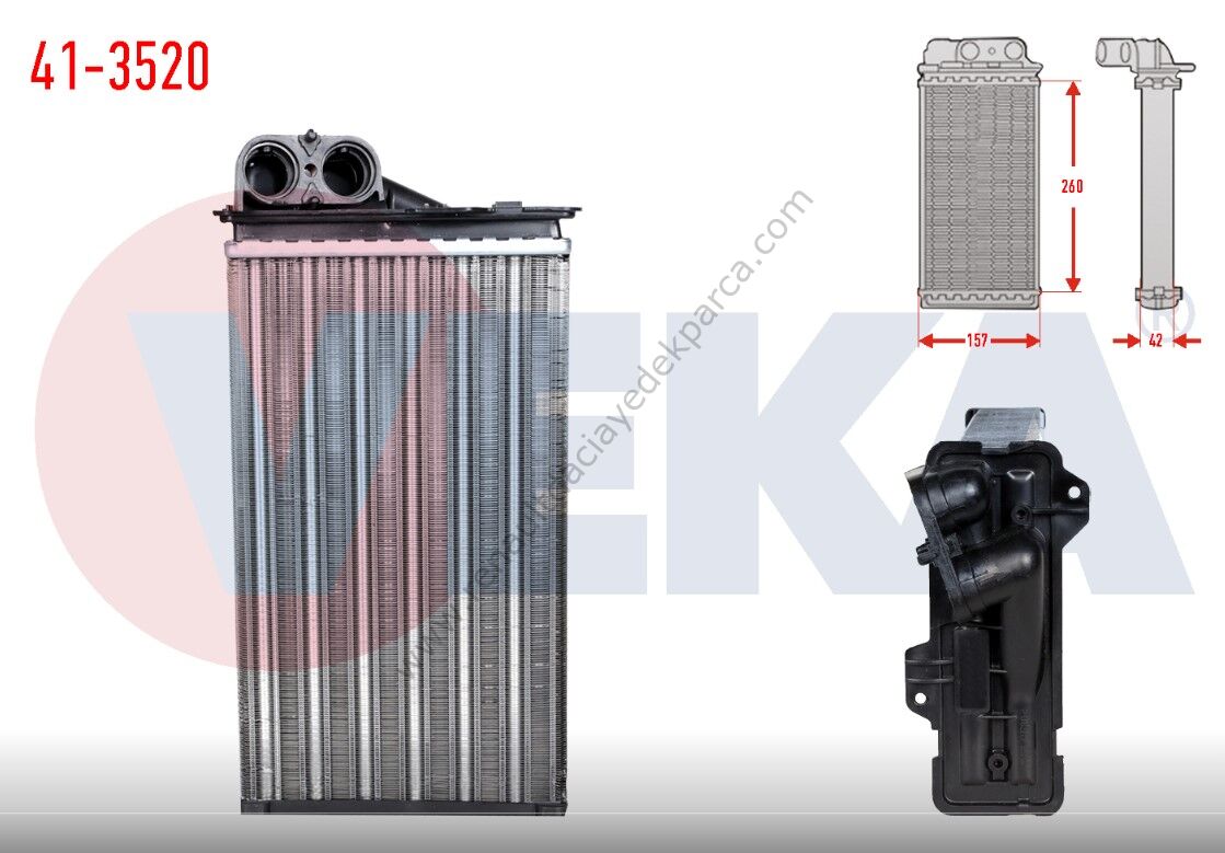 Kalorifer Radyatörü Trafic 2 Opel Vivaro-271157059R