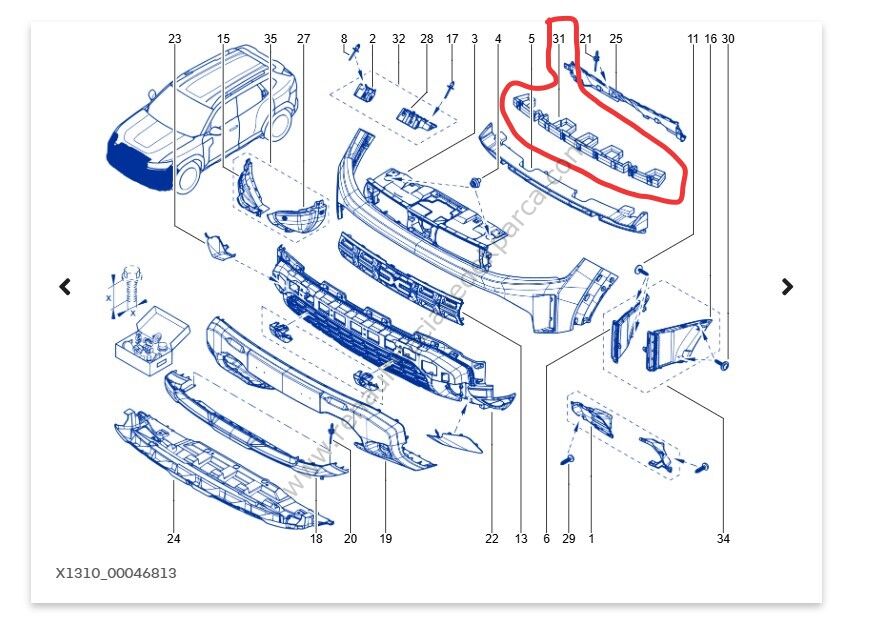Ön Tampon Darbe Emici Renault Duster-620909520R