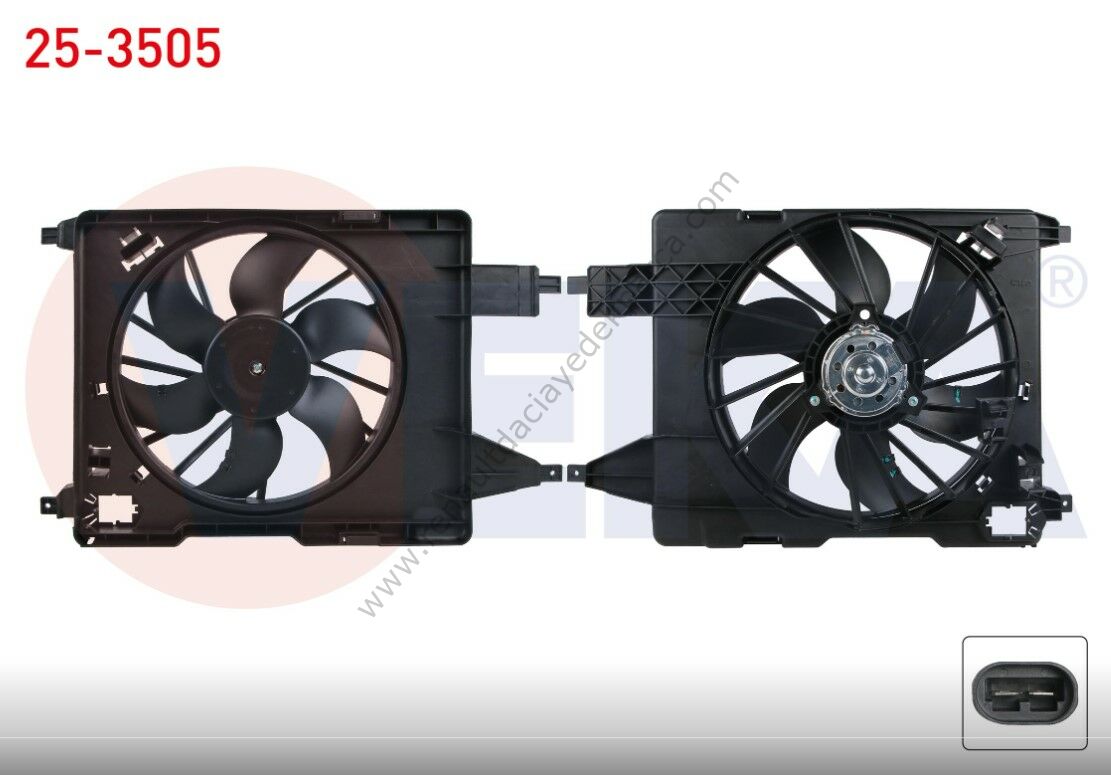 Renault Megane 2 Fan Motoru Komple Davlumbazlı