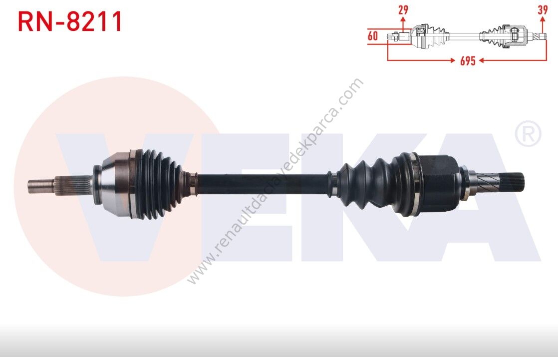 Renault Trafic 3 Sol Ön Aks 391018696R