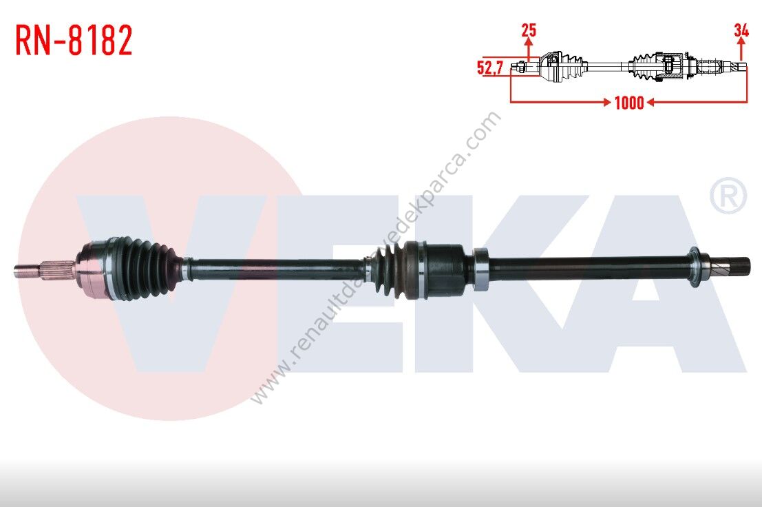 Renault Megane 4 Sağ Ön Aks Komple 1.5 Dizel
