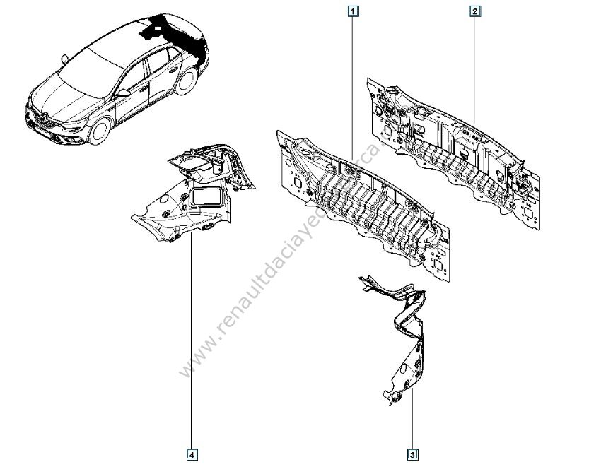 Megane 4 Arka Stop Sacı Sağ 781407505R