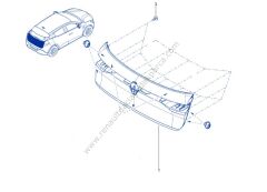 Megane 4 E Tech Bagaj Kapak Bandı Kaplama 901525046R