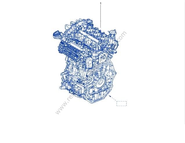 H5F 604 Duster Austral Sıfır Sandık Motor 8201751289