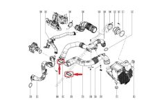 Fluence Intercooler Borusu Contası