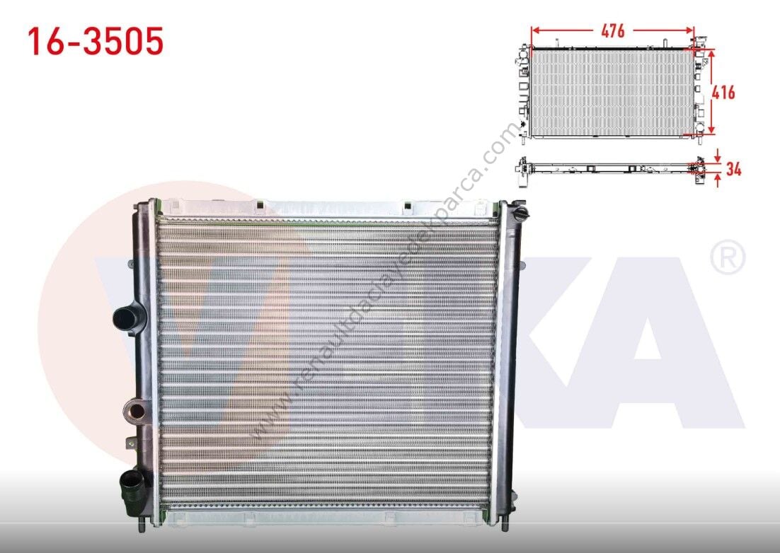 Kangoo Dizel Su Radyatörü 7700312858