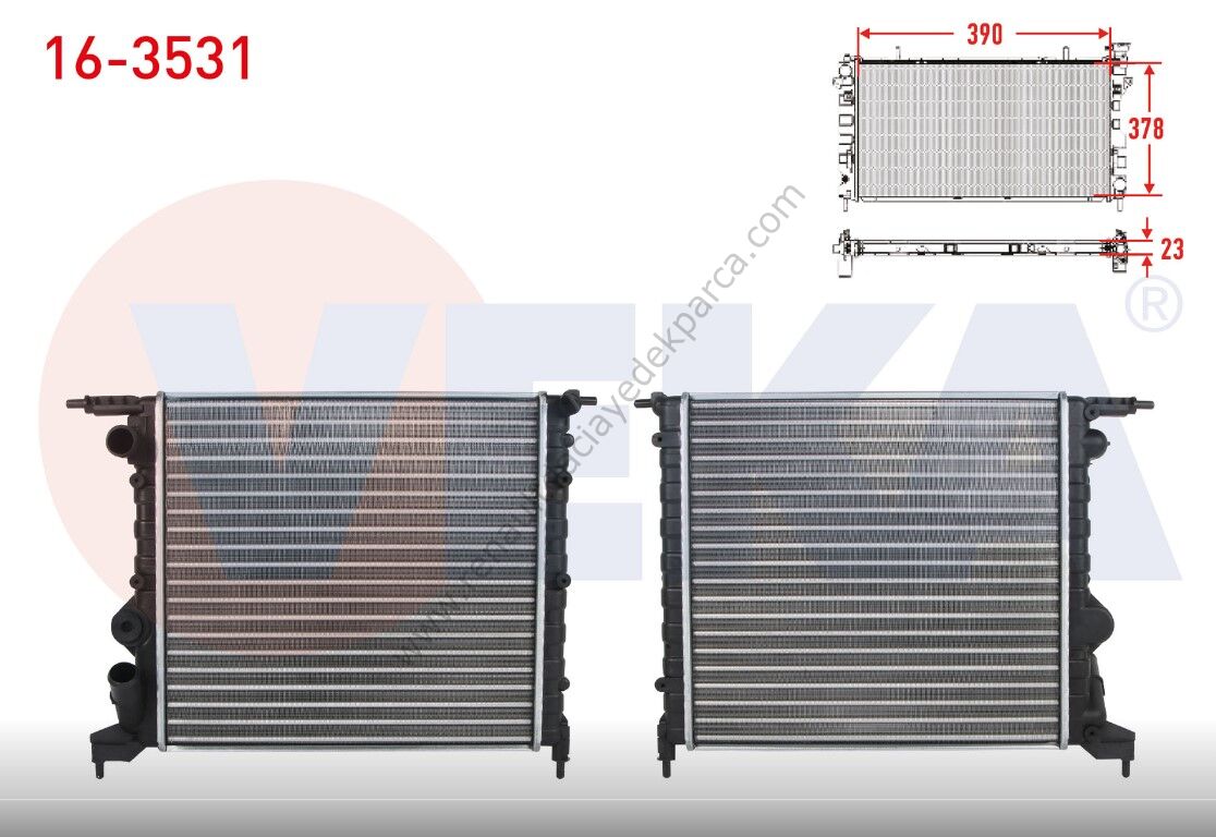 Clio 1 Eski Model Su Radyatörü 7701078040