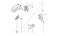 Renault Trafic Kapı Rayı Arka Plastiği 8200020538