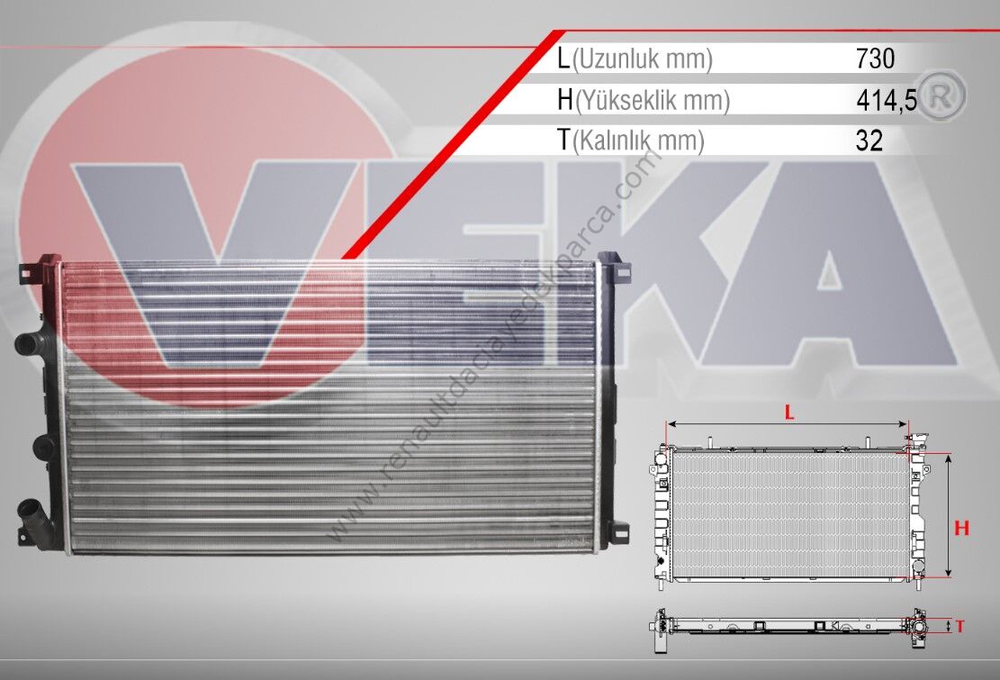 Renault Master 2 Su Radyatörü 2.5